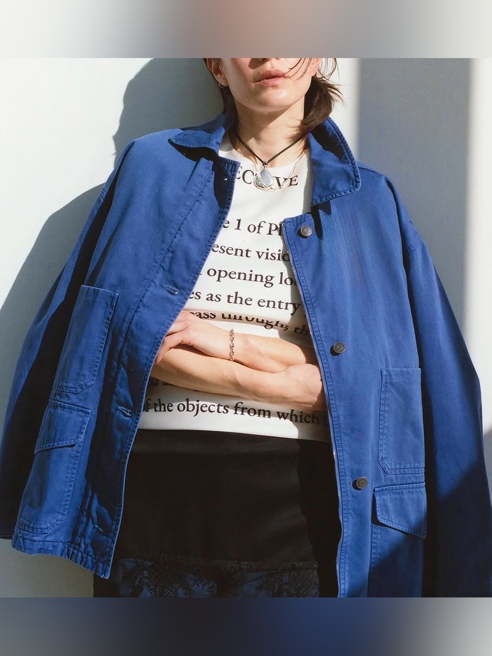 Zara Utility Jacket in Cobalt Blue
